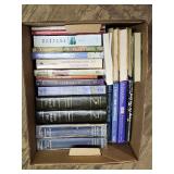 Box of Books Including 'The Living Bible'