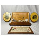 Wooden Wall Hangings & Clock