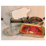 Metal Cake Pans . Trays  Pig Shape Cutting