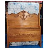 Ornate Wood Full Sized Bed, Matress,Box Spring