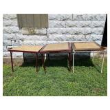 Folding Card/Game Tables- Set of 3- 30x30x27'
