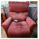 Electric Maroon Upholstery Recliner