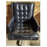 Vintage Button-Tufted Executive Office Desk Chair