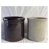 Stoneware Crocks- 6.25' tall