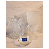 (3) Pc Glass Vase 7' - 11 H