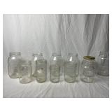 Clear Glass Jars- Ball, Kerr