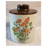 Vintage Metal Ransburg Cookie Tin 9'H