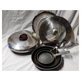 (4) Pans & Lids Including Granitestone