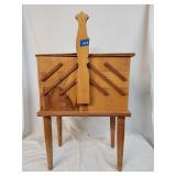 Vintage Accordion Sewing Box