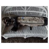 Vintage golf clubs in bag