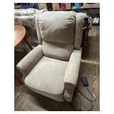 Mushroom-Colored Power Lift Recliner