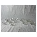 Clear Glass Dessert Bowls & Storage Bowls