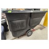 New Rubbermaid Commercial Plastic Cart 1 Cu. Yd.