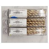 (3)New Westward Jobber Length Drill Bit