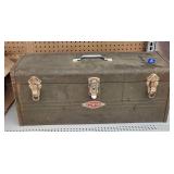 Vintage Metal Craftsman Toolbox 24'×9'×9.5'H