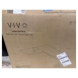 VIVO 63'x55' Black Corner Table Top: E3CTB-A