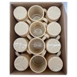 CAMBRO Plastic Stacking Mug: 7.5 fl oz, Beige 48PK