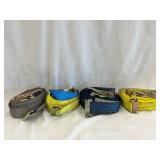 (4) Tie Down Straps with Various Load Limits