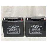 (2) Sealed Lead Acid Battery- 12V 18 Ah: 47040