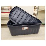 (2) New Rubbermaid Totes 50gal
