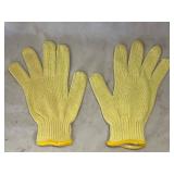 Yellow Knit Safety Gloves