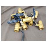 (10) New Dixon 3/4' Global Brass Ball Valve