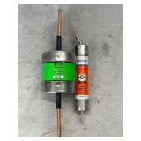 (2) BUSSMANN Fuse: FRN-R-600 & MERSEN Fuse: A6D70R