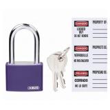 (12) Lockout Padlock- Purple: 48JR50