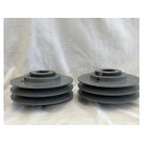 (2) Variable Pitch V-Belt Pulley: 2VP68X1-3/8