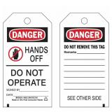 BRADY Danger Tags- 3/4x3', 230PK: 86522