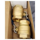 (2)New Dixon Brass Ball Shut Off Dixon 600 WOG 26