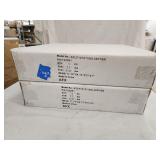 (2)NIB Atlas 12' LED Flush Mount Satin Nickel