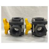 (2) BANJO Manual Three-Way Ball Valve: V125SL
