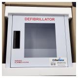 NIB First Voice Metal Defibrillator Cabinet
