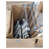 Shelf System, Metal Shelf Frame with Plastic
