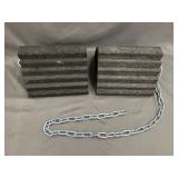 Rubber Wheel Chocks- 8ï¿½Wx7.75ï¿½Lx5ï¿½T