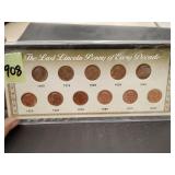 Last Lincoln penny of every decade