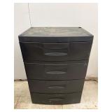 Plastic 4 Drawer Garage Storage Cabinet