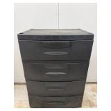 Plastic 4 Drawer Garage Storage Cabinet