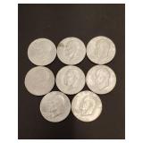 8 Eisenhower dollars