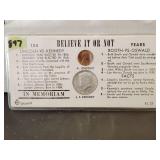 Believe it or not Lincoln vs Kennedy coin set
