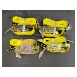 (4) VEVOR E-Track Ratchet Straps: JC-ETD-018