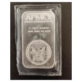 1 troy ounce silver bar from APMEX