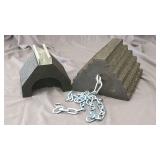 New Rubber Wheel Chock w/Eye Bolt/Rooftop Support