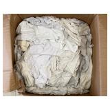 White T-Shirt Cleaning Rags- 25lb: 340-25N