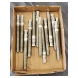 (13) Pc New Threaded Steel Wedge Anchors 7'