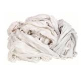 New Cleaning Rags: T-Shirt, White, 25 lb Wt