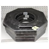 (4)New Traffic Cone Base: 16.45 lb Wt