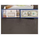 Colorized $2 bill Yellowstone nationalPark edition