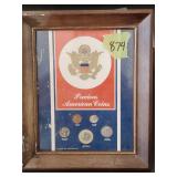 Framed Precious  American coin set